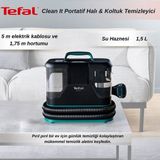 Tefal Clean It Portatif 750 Watt 2,3 Litre Kapasiteli Halı & Koltuk Temizleyici - Siyah