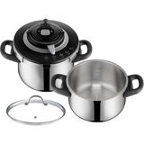 Tefal Clipso Chef Düdüklü Tencere Seti 6 Litre + 4,5 Litre Demir Malzeme ile Tekli Kullanım - 1 L - Beyaz
