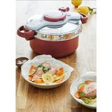 Tefal Clipso Minut Duo 5 lt Kırmızı Titanium Düdüklü Tencere