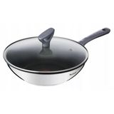 Tefal Daıly Cook Cam Kapaklı Wok Tava, 2 Parça, Çap 28 Cm, Yapışmaz Kaplama, Titanyum Kaplama, Fırına Uygun, İndüksiyona Uygun, Wok, Tava, Kızartma Tavası