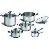 Tefal Daily Cook Paslanmaz Çelik Tencere Seti, 10 Parça, 16 Cm Peynirli Rulo Ve 18-24 Cm Kapaklı Tencere, İndüksiyona Uygun
