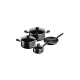 TEFAL Dark Stone | 7 pc set | Non-stick Cookware | Safe coating | B491