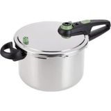 Tefal Düdüklü Tencere 6 L Paslanmaz Çelik Tekli Kullanım İçin Gri Renkli Enerji Tasarruflu - Açık Gri