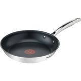 Tefal Duetto 24 cm Izgara Tava Titanyum Kaplama Metalik Renk Yapışmaz Malzeme ile Sağlıklı Pişirme