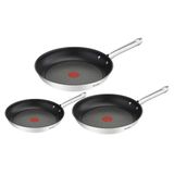 Tefal Duetto 3 Parçalı Tava Seti 20,24 Ve 28 Cm, İdeal Kızartma Sıcaklığında Termo Sinyalli Tavalar, İndüksiyonlu Ocaklara Uygun Tavalar, İ