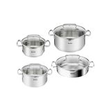 Tefal Duetto İndüksiyon Tabanlı 8 Parça Çelik Tencere Seti - 2100139450