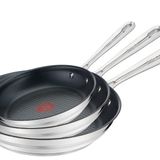 Tefal E011S3 Jamie Oliver Metal 20 24 28 cm Fırçalanmış Tava Set