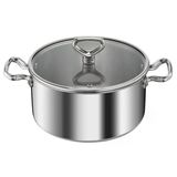 Tefal E4764644 Reserve Collection Rapsodie Tüm Ocaklar İçin Paslanmaz Çelik, İndüksiyon, 24 Cm 5L + Kapaklı Tencere, Gri