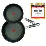 Tefal E85710 Jamie Oliver Tava Seti 2 Parçalı, Kızartma Tavası 24 Ve 28 Cm, Yapışmaz Kaplamalı İndüksiyon Tavaları, Paslanmaz Çelik Tava, 3 Keçe Tava Koruyucusu Dahil