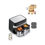 TEFAL Easy Fry Çift Hazneli Yüksek Kaliteli Easy Fry & Grill Iki Sepetli Yağsız Fritöz+Pişirme Kağıdı