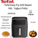 Tefal Easy Fry & Grill & Steam+ Sıcak Hava Fritözü + Dijital Mutfak Tartısı Hediye - Siyah