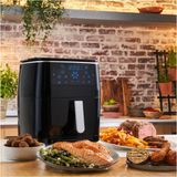 Tefal Easy Fry & Grill & Steam + Yağsız Fritöz Airfry 6,5 Litre Kapasite Hava ile Kızartma & Buharlı Pişirme - Siyah