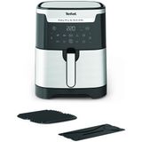 Tefal Easy Fry & Grill & Xxl 6.5 Lt Yağsız Airfryer Fritöz - Tek, Çift Hazneli - 8 Pişirme Programı (Patates Kızartması, Nuggets, Kızarmış Tavuk,Pizza,Et,Balık,Sebze,Tatlı)- Onerous Marka Hediyeler