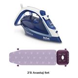 Tefal Easygliss Plus Buharlı Ütü 2700 W Damlama Önleyici Mavi Durilium Taban Teknolojisi