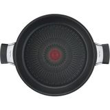 Tefal Excellence 22 cm İndüksiyon Tabanlı Düz Tava Titanyum Kaplama Siyah Çizilmeye Dirençli