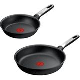 Tefal Expertise+ 5x 2'li Tava Seti - 20/26 cm - Siyah