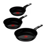 Tefal Explore On 3 Tavadan Oluşan Kırılmaz Seramik Seti 20/24/28 Cm, Güçlü Yapışmaz Seramik Kaplama, İndüksiyona Uygun, Fusioncore Teknolojisi, Termal Sinyal, G2149132