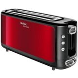 Tefal Express 1000 W 7 Program 1 Dilim Hazneli Ekmek Kızartma Makinesi Kırmızı