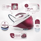 Tefal Express Protect Buhar Kazanlı Ütü Bordo | 30 Sn Hızlı Isınma, 7,5 Bar, 2800 W, 530 G Şok Buhar, Sessiz Pompa, 1,8 L
