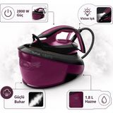 Tefal Express Vision Buhar Kazanlı Ütü Mor | Easy LED Aydınlatma, 6,9 Bar, 2800 W, 480 G Şok Buhar, Eco Mod, 1,8 L