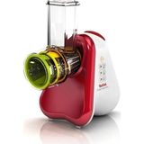 Tefal Fresh Express 3 In 1 200 Watt Meyve ve Sebze Rende Doğrayıcı Rondo Cam Hazneli Açık Kırmızı Outlet - Kırmızı - Beyaz