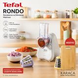 Tefal Fresh Express Rende Doğrayıcı - Açık Gri Fonksiyonlu Rendeleme