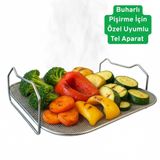 Tefal FW201 Airfryer Buharlı Pişirme Teli, Paslanmaz Çelik Tel Raf, Buhar Pişirme Aparatı