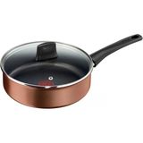 Tefal G2533232 Resource Tencere 24 Cm, Titanium Pro Yapışmaz Kaplama, Termal Sinyal, Dayanıklı, Her Tür Sobaya Uygun, Kahverengi
