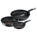 Tefal G25591 Sınırsız 3 Parçalı Sette | Tavalar 24/28 Cm Ve Wok Tava 28 Cm | Çizilmeye Karşı Dayanıklı Yapışmaz Kaplama | Termo Sinyal | Her Türlü Soba + İndüksiyon | Kolay Temizlik | Siyah