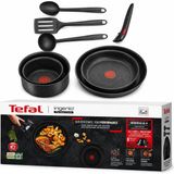 Tefal Ingenio 8 Parça Çıkarılabilir Saplı Tencere ve Tava Seti - Mat Siyah