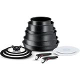 Tefal Ingenio Black Stone 13 Parça Tencere Tava Seti - Siyah