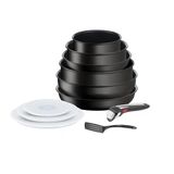 Tefal Ingenio Eco Resist On Tencere Seti, 11 Sayfa, İstiflenebilir, İndüksiyonlu, Kolay Temizlenebilir, Yapışmaz Kaplama, Pişirme Başlatma Göstergesi, Sağlıklı Pişirme, L7679002