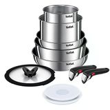 Tefal Ingenio Emotion 2x Titanyum 10 Parça Tava Seti - Paslanmaz Çelik L897SA74