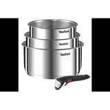 Tefal Ingenio Emotion Paslanmaz Çelik Tencere Seti, 16/18/20 Cm, 4 Parça, Çıkarılabilir Saplı, İndüksiyona Uygun