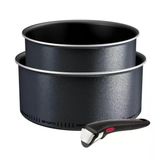 Tefal Ingenio Enjoy L7239302 Tencere Seti, Light Tech, Çıkarılabilir Saplı, Titanyum Kaplama, 3 Parça