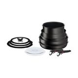 Tefal Ingenio Exception Titanyum 6x Büyük Tencere Seti 12 Parça Siyah