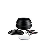 Tefal Ingenio Experience Fusion Core 9x Titanyum 11 Parça Tava Ve Tencere Seti - Siyah