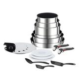 Tefal Ingenio Preference On, Tencere Seti, 15 Parça, Paslanmaz Çelik, Güvenli Yapışmaz Kaplama, İstiflenebilir, Yerden Tasarruf, Sıcaklık Göstergesi, İndüksiyon, L9749802