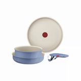 Tefal Ingenio Serenity L829s404 4 Parçalı Tencere Seti Standart Yapışmaz Kaplama Güvenli Çıkarılabilir Sap İstiflenebilir Tasarım Mavi Tuz