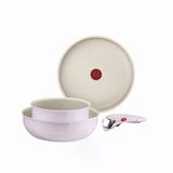 Tefal Ingenio Serenity L8304s04 4 Parça Wok Edition Tencere Seti Yapışmaz Kaplama Güvenli Çıkarılabilir Sap İstiflenebilir Tasarım Pembe Kil