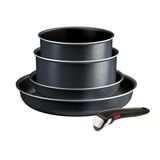 Tefal Ingenio So'light 5 Parçalı Tencere Seti, Hafif Tencere Ve Tavalar, Light Tech Teknolojisi, Çıkarılabilir Sap, Titanyum Yapışmaz Kaplama, L7239523