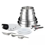 Tefal Ingenio Tercihi Çıkarılabilir Saplı 15 Parçalı Tencere Ve Tava Seti, İstiflenebilir, Yerden Tasarruf Sağlayan, Yapışmaz Kaplamalı İndüksiyon Tencere Seti, Kullanımı Ve Temizliği Kolay, L97495