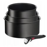Tefal Ingenıo Unlımıted Tencere Seti Çıkarılabilir Saplı, 16/18/20 Cm, Tencere Seti, Titanyum Yapışmaz Kaplama, İndüksiyon