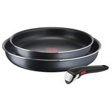 Tefal Ingenio Xl Force 3 Parçalı Tava Seti, Çıkarılabilir Saplı, 24/28 Cm, İstiflenebilir, Yerden Tasarruf Sağlayan, Titanium 2X Yapışmaz Kaplamalı Tavalar, Kullanımı Kolay Ve Temiz, L15891