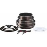 Tefal Ingenio Xl Force Titanyum 2x Büyük Set 12 Parça, Kolay Temizlenebilir Yapışmaz Tencere ve Tavalar