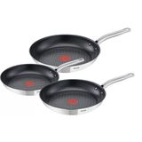 Tefal Intuition A703s314 Paslanmaz Çelik Tava Seti 20/24/28 Cm İndüksiyon Yapışmaz Kaplama 3'Lü Set