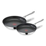 Tefal Jamie Oliver Cook's Direct On Tava Seti 24/28 Cm, İndüksiyonlu Tava, Yapışmaz, Fırına Uygun, Her Türlü Sobaya Uygun, Perçinli Sap, E304s244