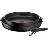 Tefal L3979102 Kızartma Tavası, 24 Cm, 28 Cm + Çıkarılabilir Saplı Ingenio Eco Resist, 2 Parça