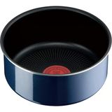 Tefal L43728 T-Fal Tek El Tenceresi 6,3 İnç (16 Cm), Yapışmaz Kaplamalı, Gazlı Ateş İçin, Ingenio Neo Royal Blue Yoğun Tencere, Mavi