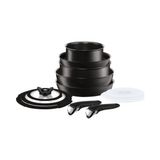 Tefal L65095 Ingenio Titanyum Expertise Büyük Tava ve Tencere Seti 12 Parça - 2100103640 - Siyah